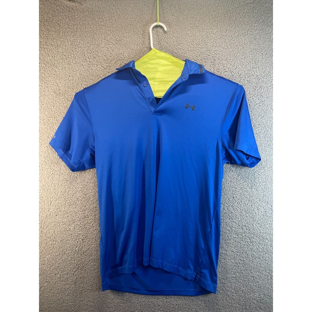 HAGGAR Heat Gear Blue Polo Shirt Men's Size Large Golf